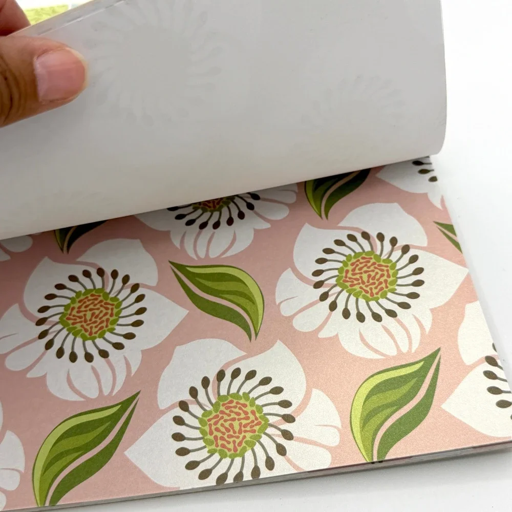 Momenta Family Ties Specialty Collection 12x12 Foil Paper Pad 18 Sheets Floral
